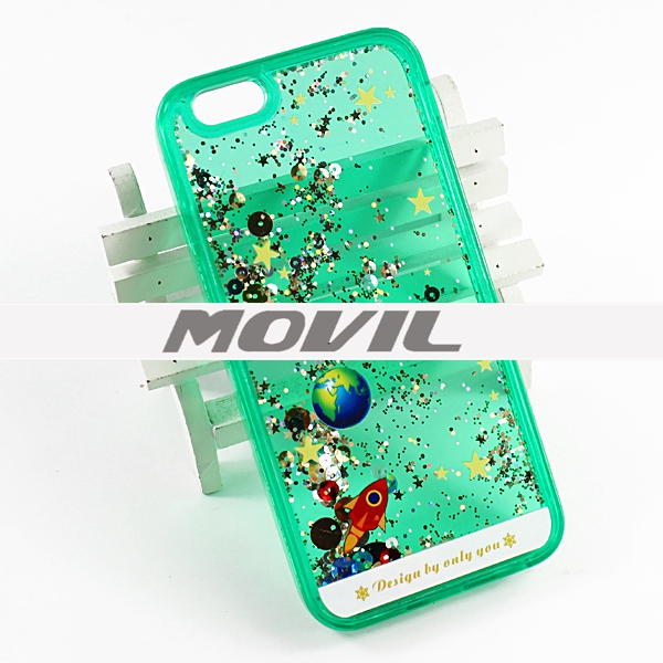 NP-2455 TPU flujo 3D estrellas Funda para Apple iPhone 6-10